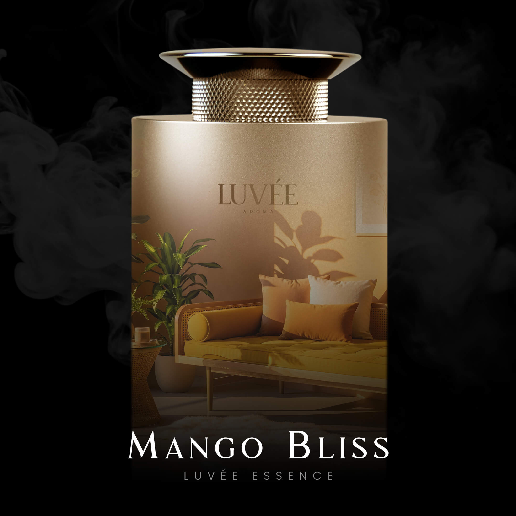 Mango Bliss liquid aroma by Luvée – sweet, tropical home fragrance oil in luxe packaging