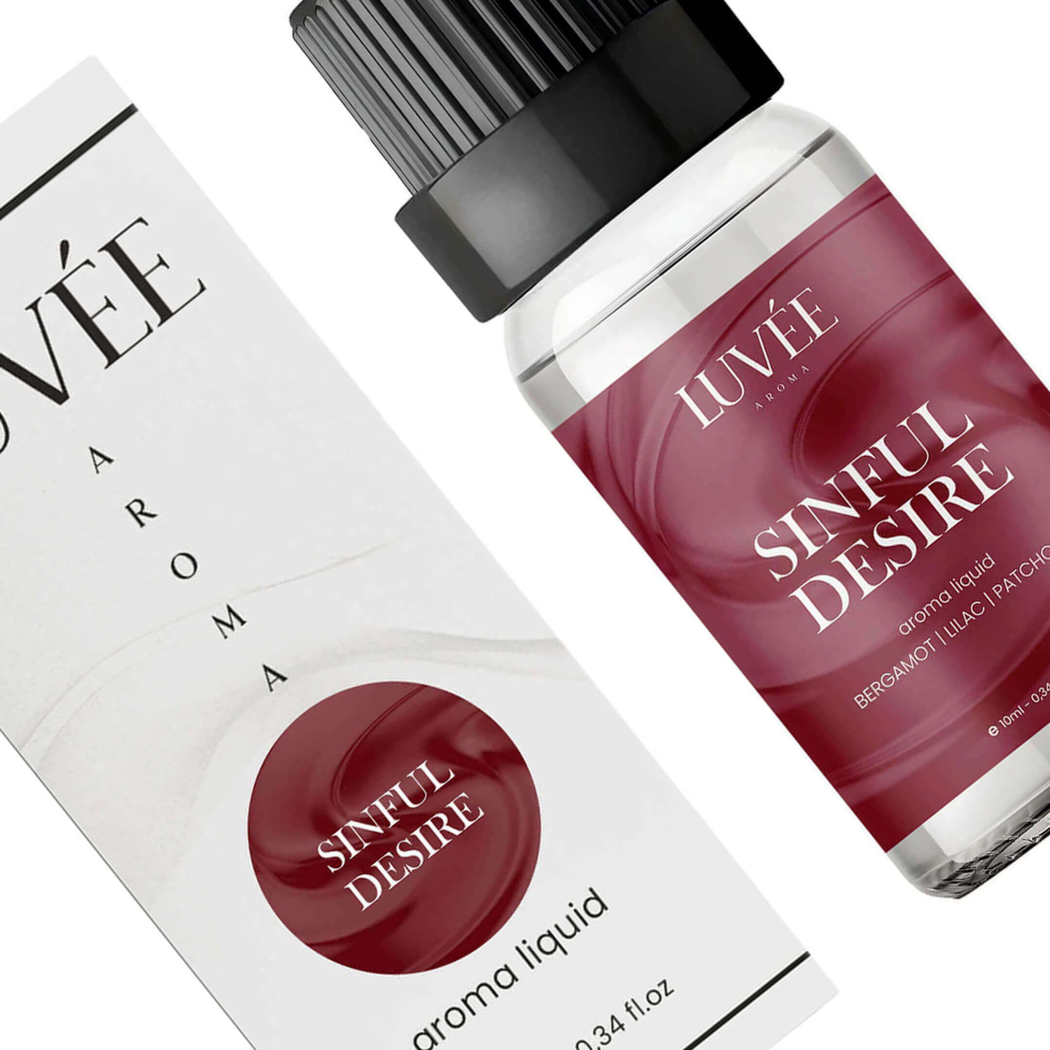 Sinful Desire by Luvée – natural aromatherapy oil with a bold, alluring scent perfect for evening relaxation.