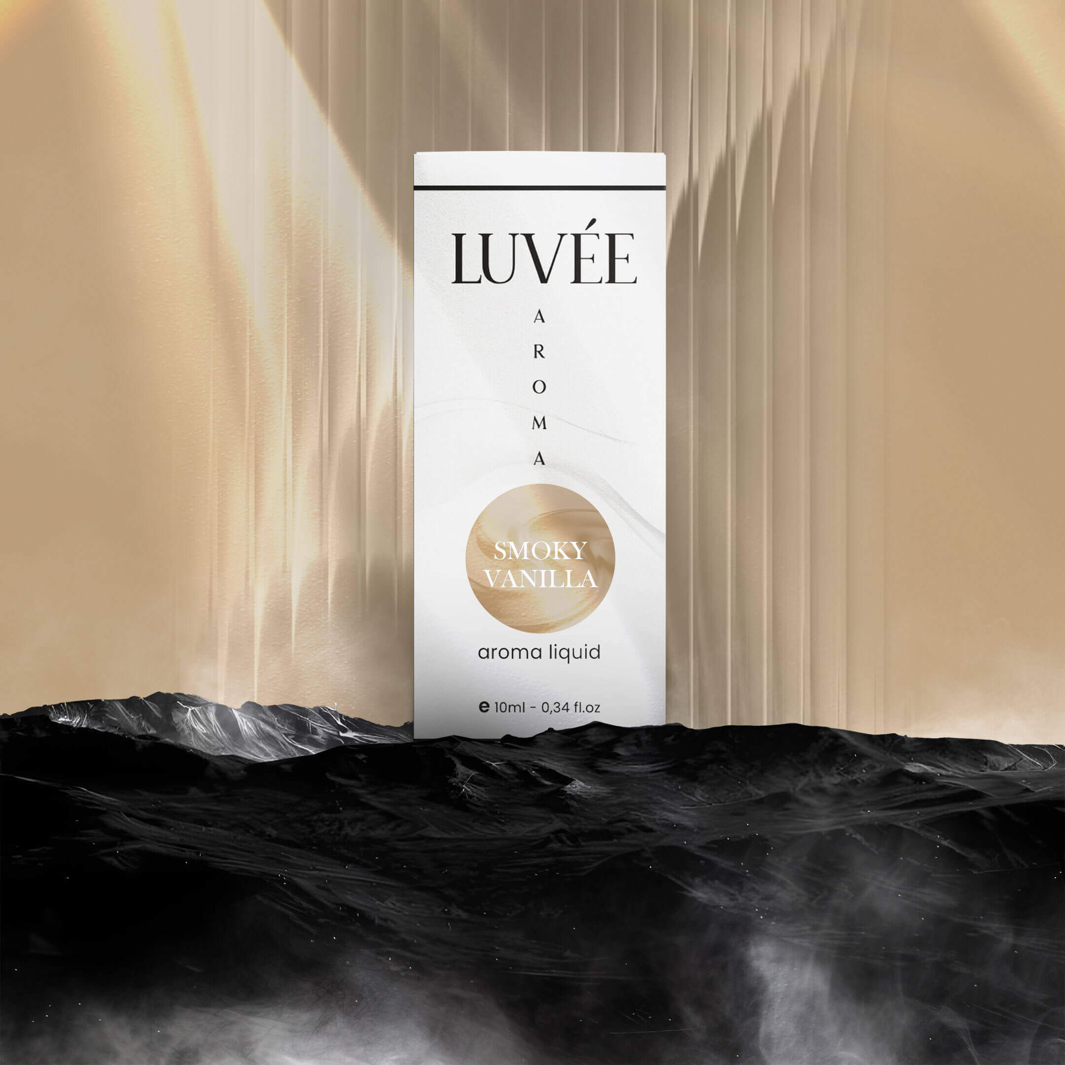 Natural essential oil Smoky Vanilla by Luvée – soothing aromatherapy oil with a comforting vanilla scent.