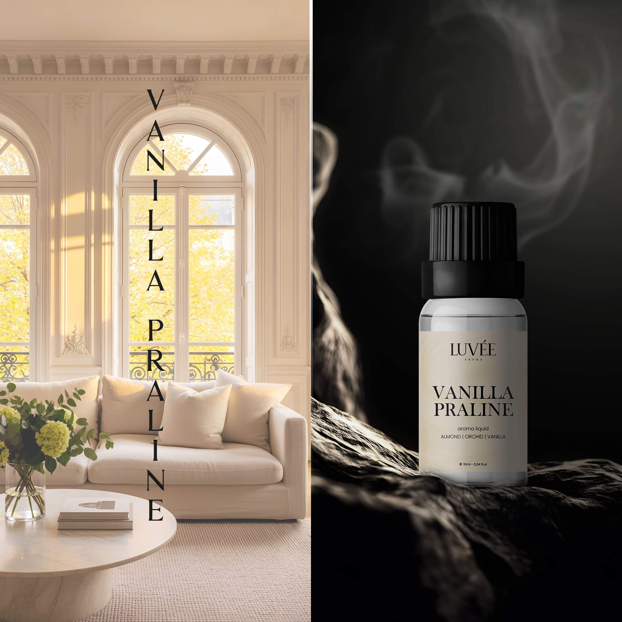 Vanília Praliné - Kényelmes és romantikus hangulat - Illóolaj Aroma Diffúzorhoz -10ml