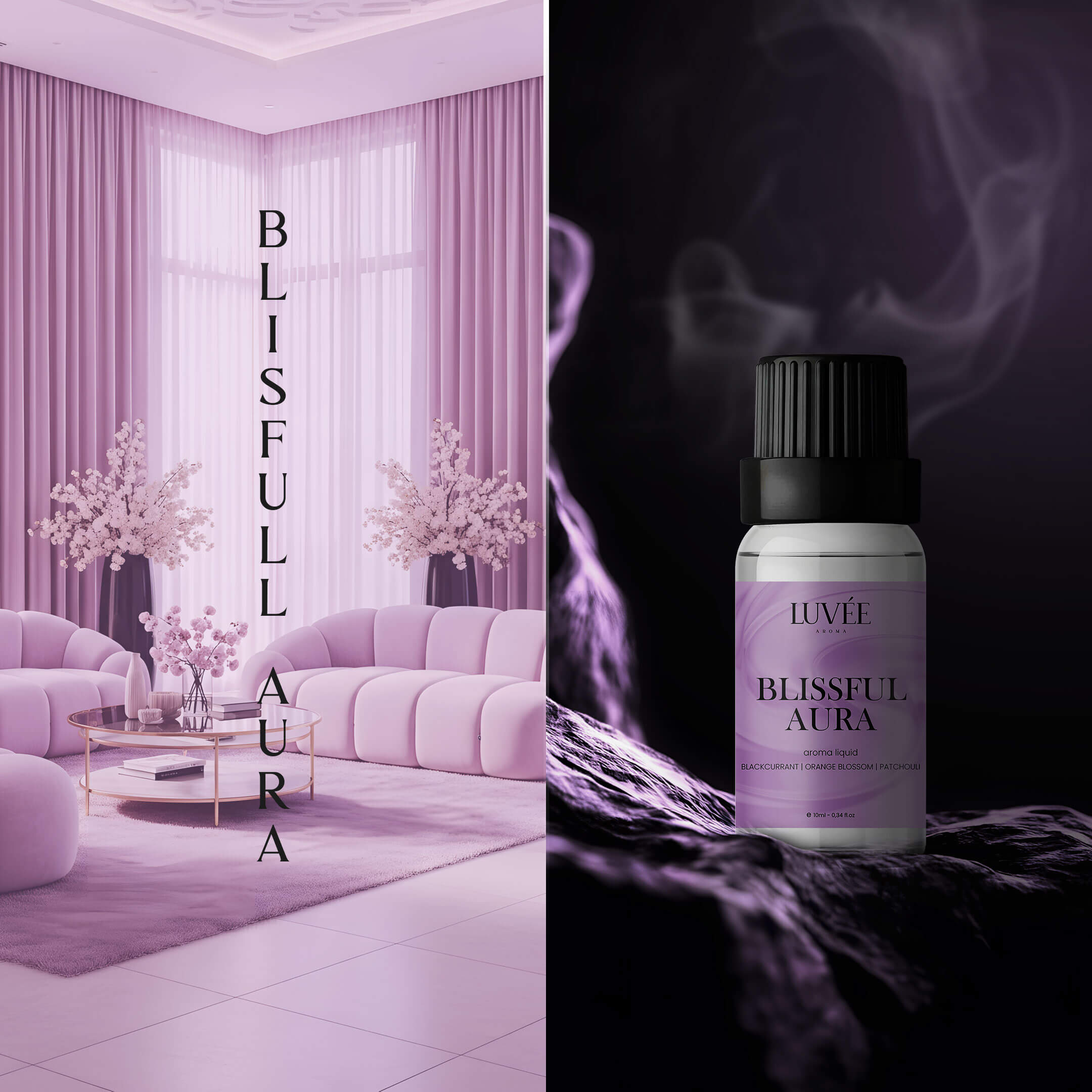 Blissful Aura - Édes és Vidámító hangulat - Illóolaj Aroma Diffúzorhoz -10ml
