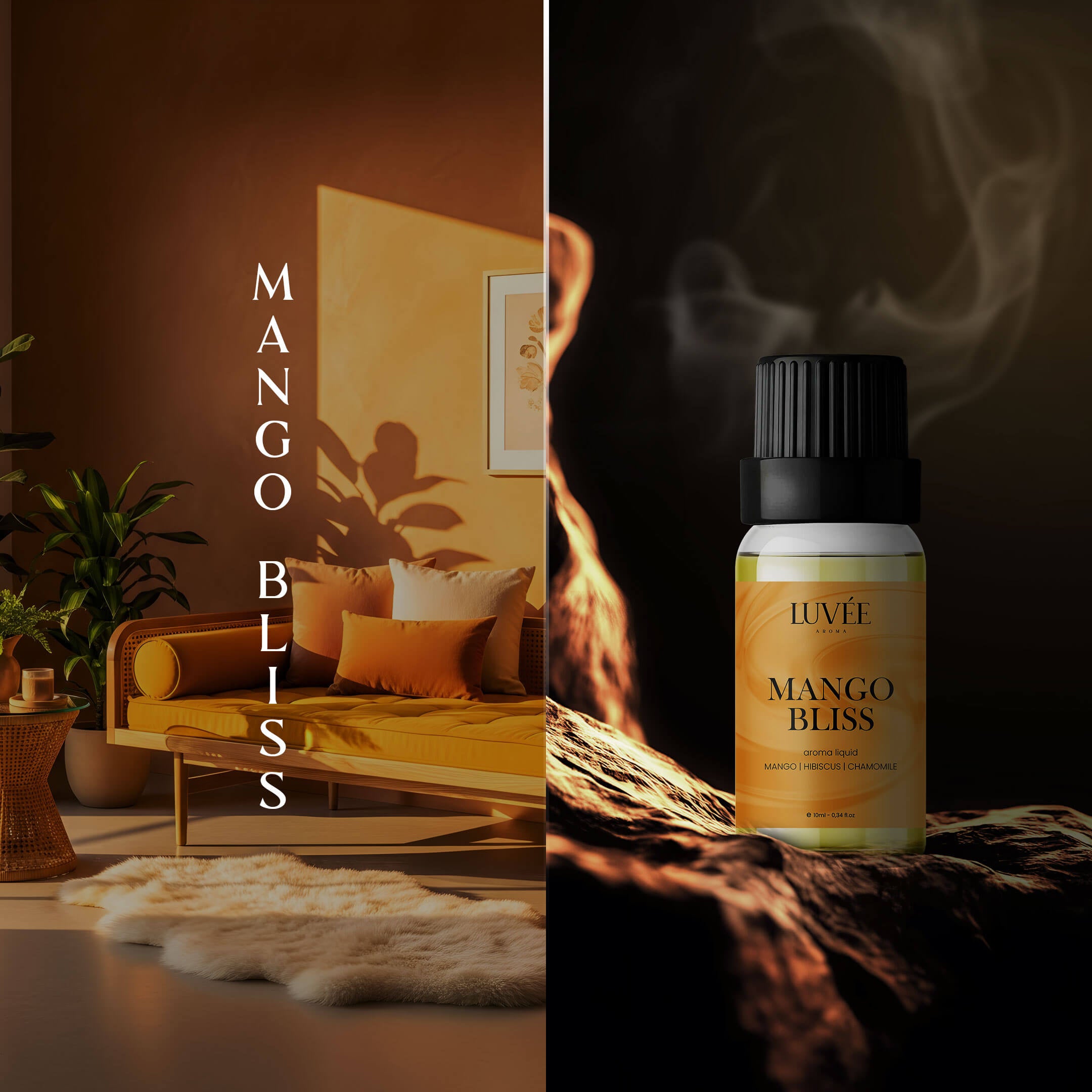 Mango Bliss - Pihentető és Hangulatjavító - Illóolaj Aroma Diffúzorhoz -10ml