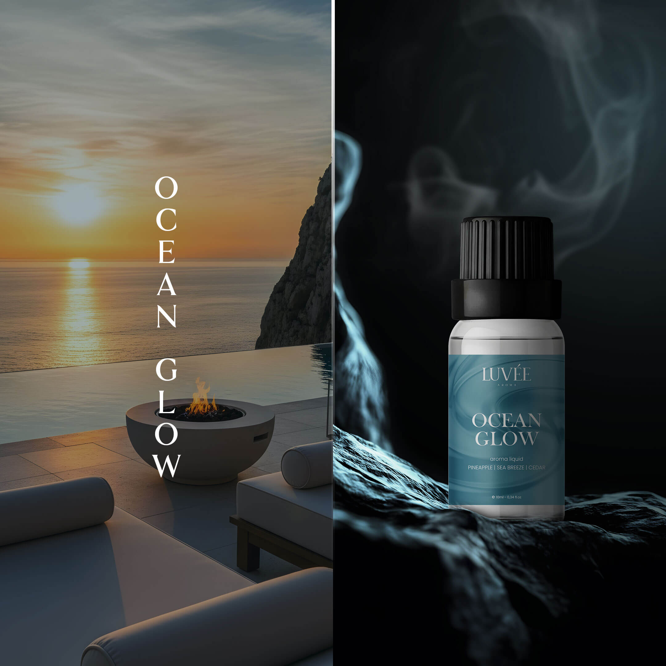 Ocean Glow - Nyugtató és Vidámító hangulat - Illóolaj Aroma Diffúzorhoz -10ml