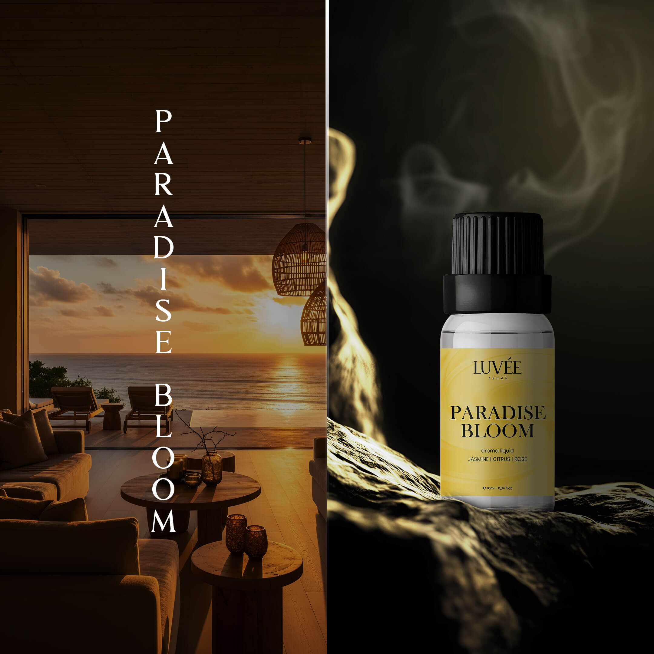 Paradise Bloom - Romantikus és Luxus hangulat - Illóolaj Aroma Diffúzorhoz -10ml