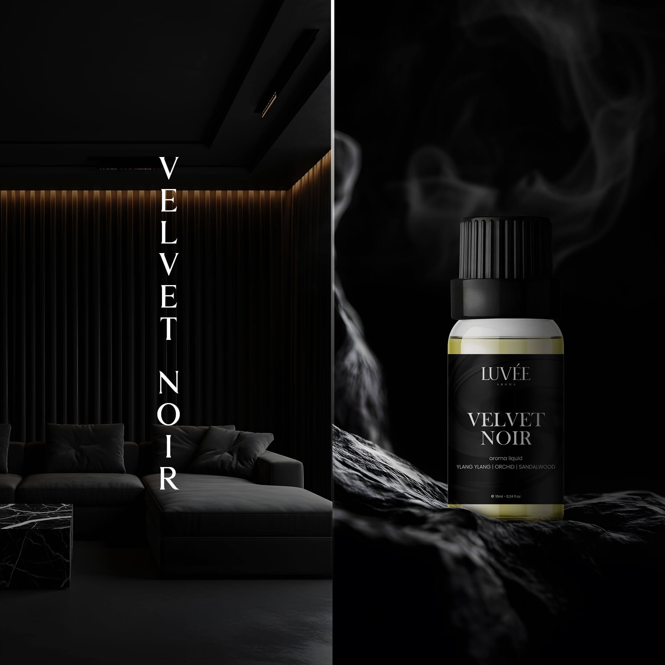 Velvet Noir - Luxus és Romantikus hangulat - Illóolaj Aroma Diffúzorhoz -10ml
